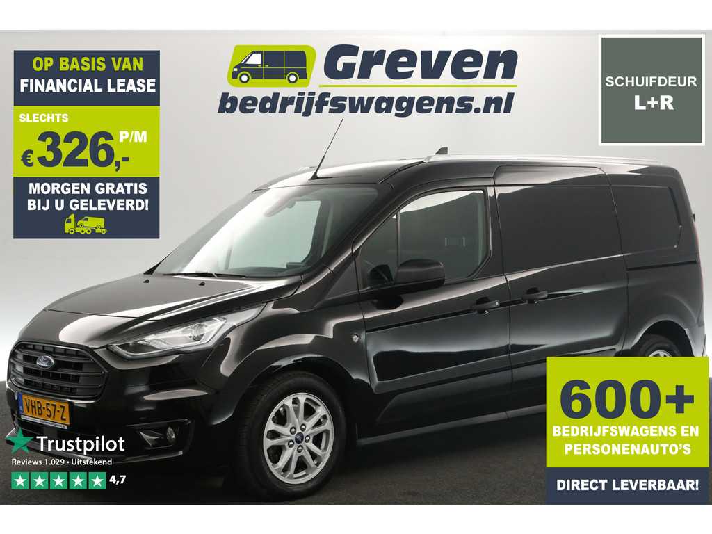 Ford Transit Connect 1.5 EcoBlue L2H1 120PK Automaat Airco 2xSchuifdeur Cruise Camera Navi PDC 3 Pers 16''LMV Trekhaak