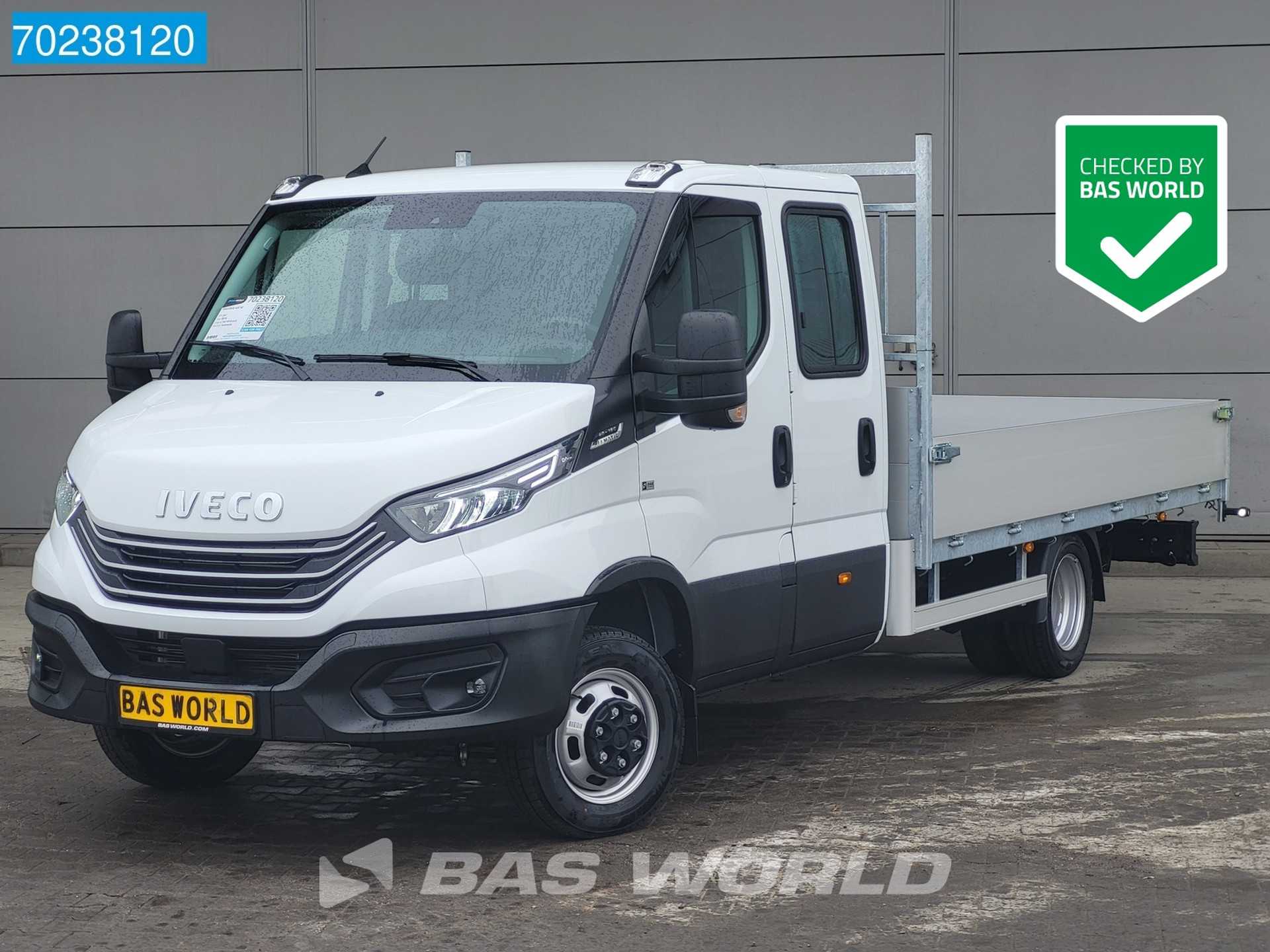 Iveco Daily 40C16 160PK Automaat Open Laadbak Dubbel Cabine Luchtvering Pritsche Doka Mixto Airco Dubbel cabine Cruise control