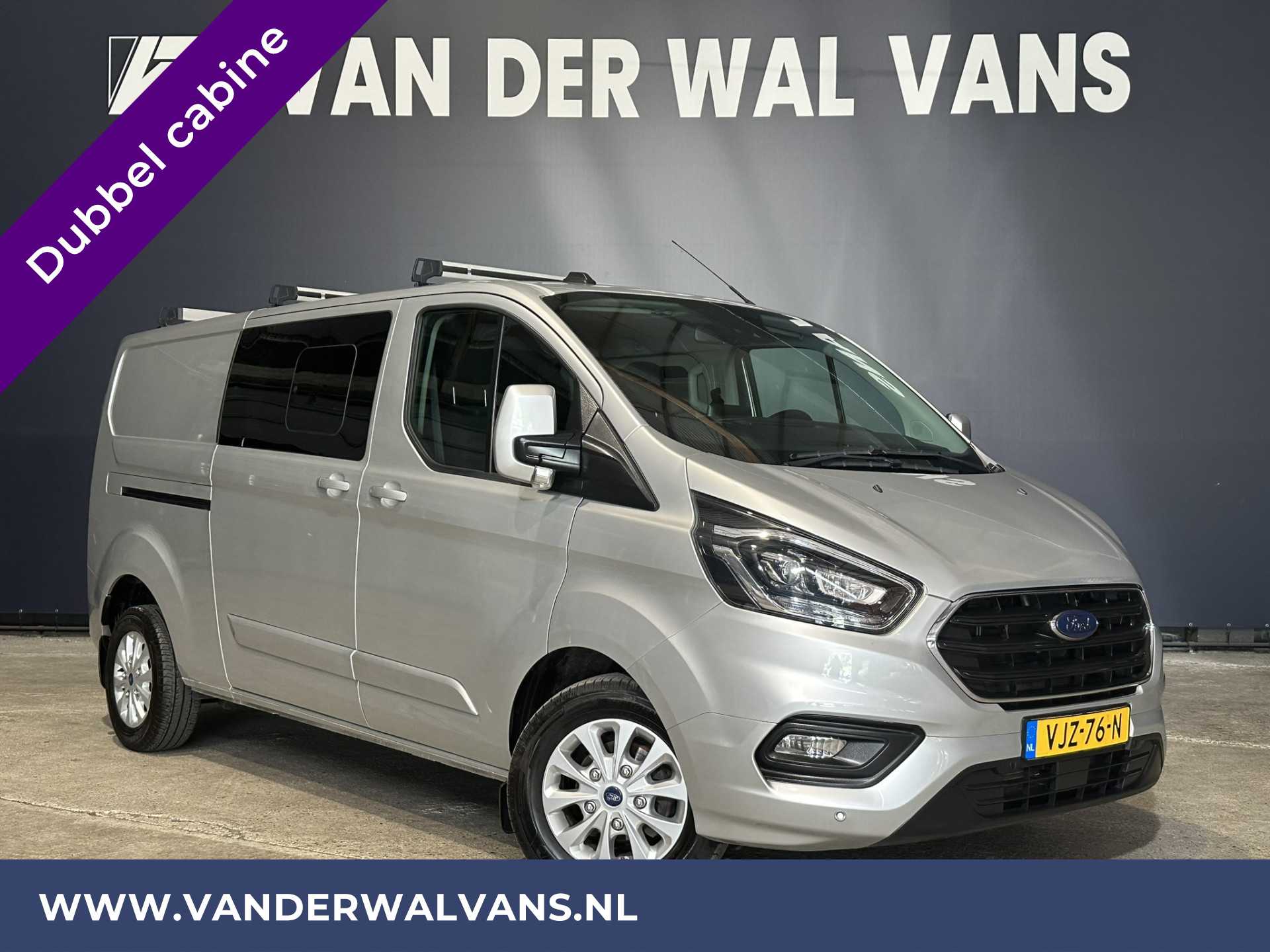 Ford Transit Custom 2.0 TDCI 170pk Automaat L2H1 Dubbele Cabine Euro6 Airco | 2x zijdeur | Camera