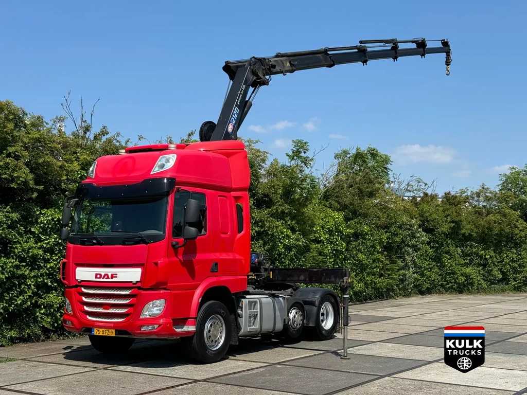 DAF CF 440 FTP 6x2 + HMF 2120 remote CRANE / TRACTOR