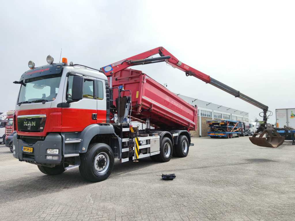 MAN TGS 26.400 6x6/4 Daycab Euro4 - HMF1643Z2 - Hyva 2-Zijdige Kipper 5.4m. - REBUILT ENGINE - TOP! (V584)