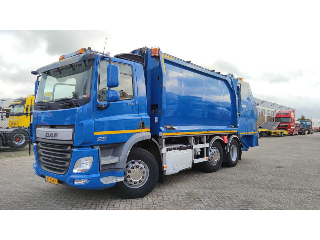 DAFFAG CF290 6x2/4 Daycab Euro6 - Geesink GPMIII 20H25 GCB 500/1000 - Weegsysteem