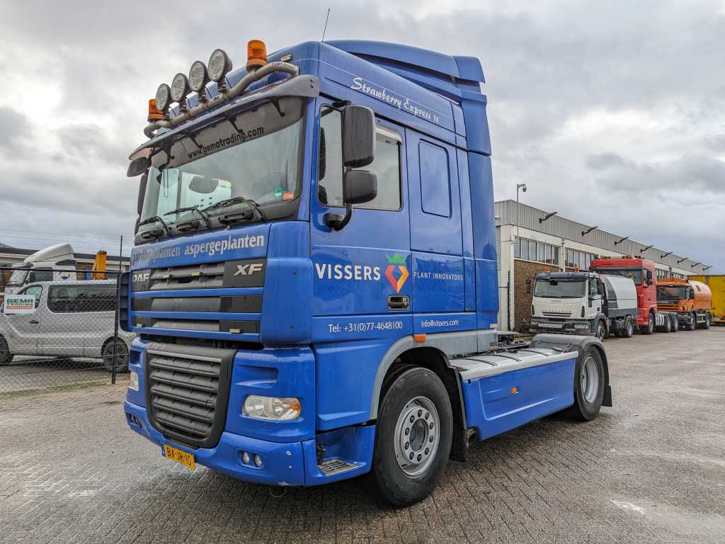DAF FT XF105.460 4x2 Spacecab Euro5 - Automatic - Standairco - Side Skirts - SpareWheel - Nato (T1358)