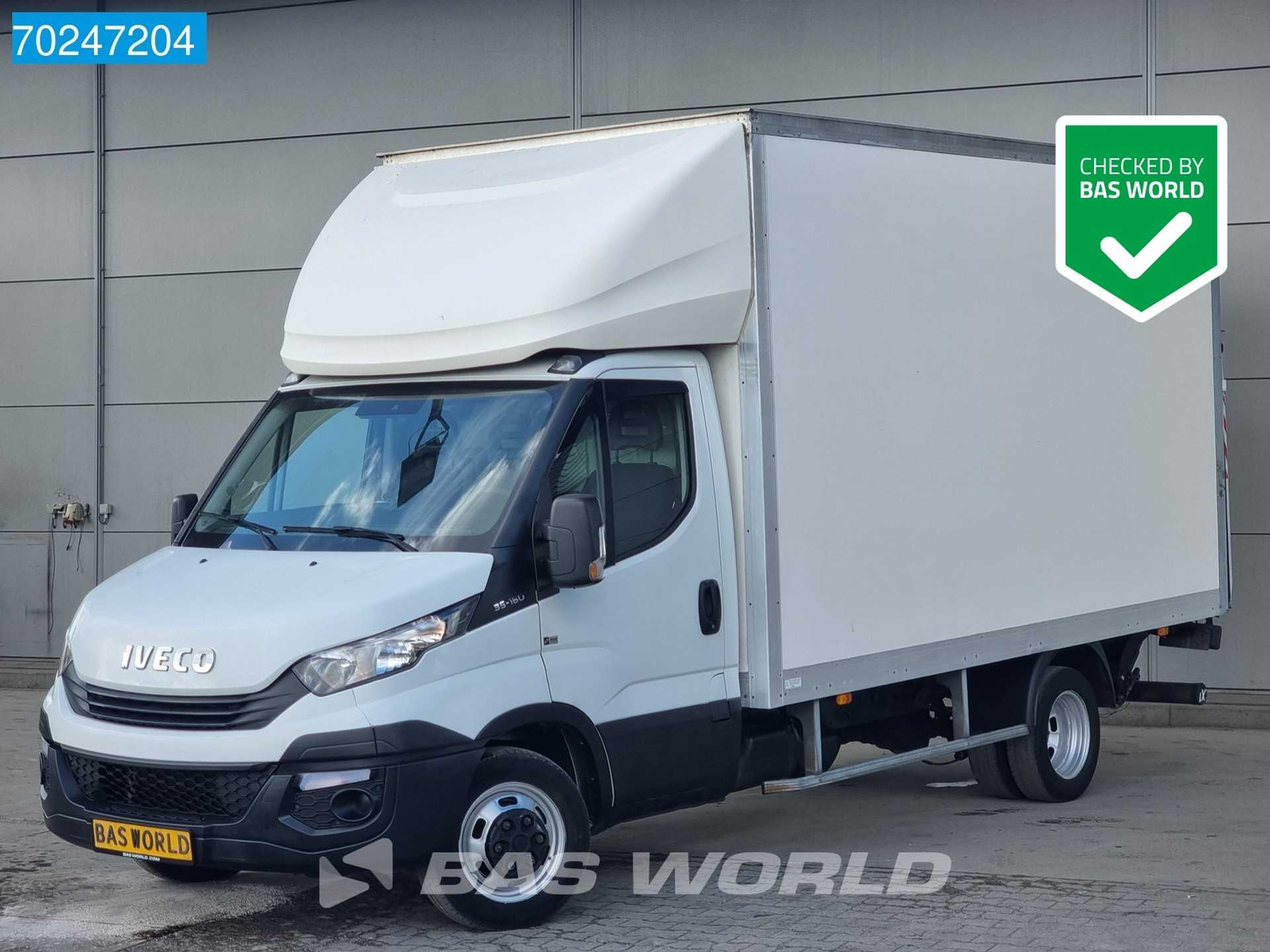 Iveco Daily 35C16 Euro6 Laadklep Bakwagen Airco Cruise Gesloten laadbak Koffer Meubelbak Airco Cruise control