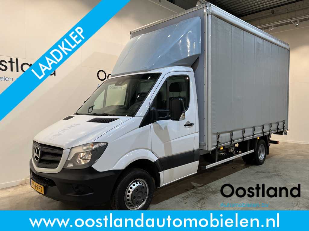 Mercedes-Benz Sprinter 516 CDI Bakwagen / Schuifzijl / Dhollandia Laadklep / Euro 6 / Dubbel Lucht / Airco / Cruise Control / 27.400 KM 