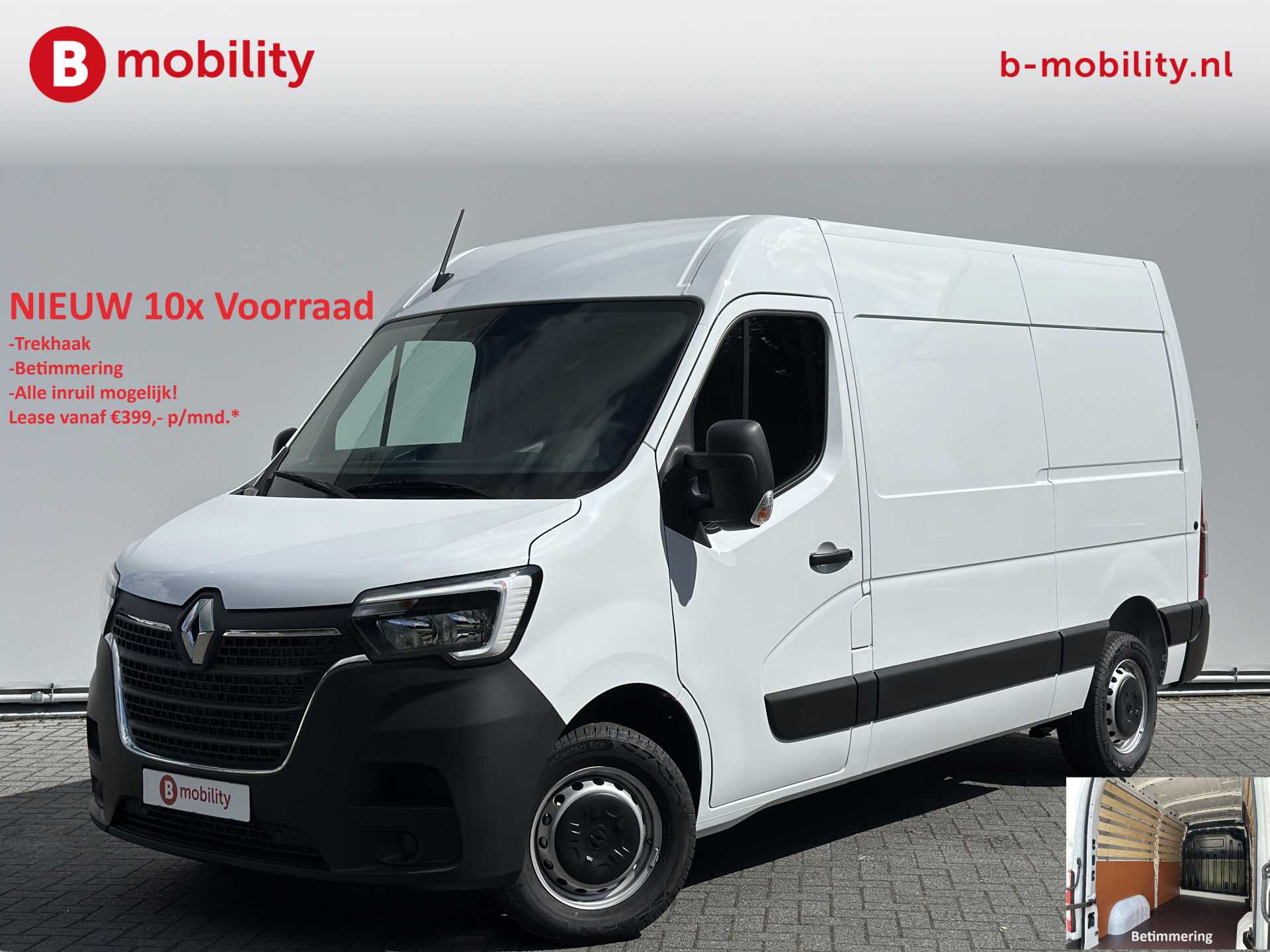 Renault Master T35 2.3 dCi 135PK L2H2 Comfort Rijklaar! NIEUW 10x VOORRAAD