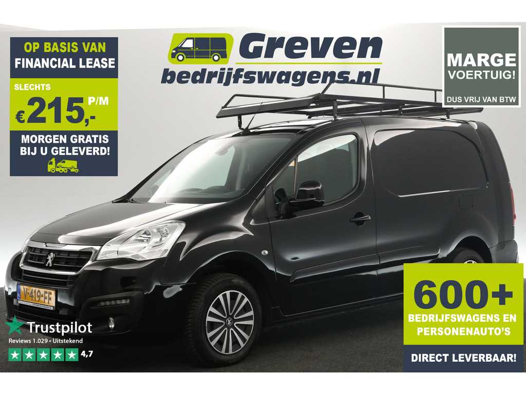 Peugeot Partner 122 1.6 BlueHDi L1H1 Marge Airco Cruise Navi PDC Imperiaal Elektrpakket Trekhaak