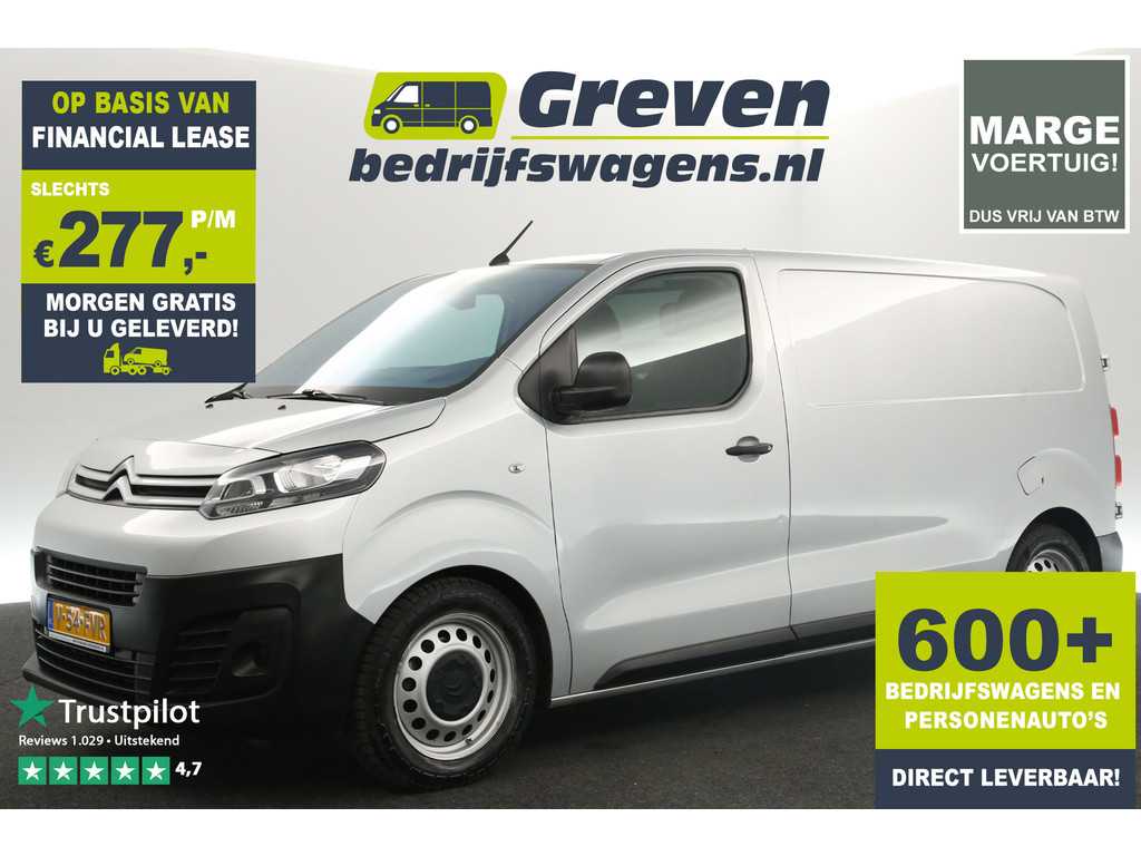 Citroën Jumpy 1.6 BlueHDI L2H1 Marge | Airco Carplay Cruise Parkeersensoren Navigatie Elektrpakket