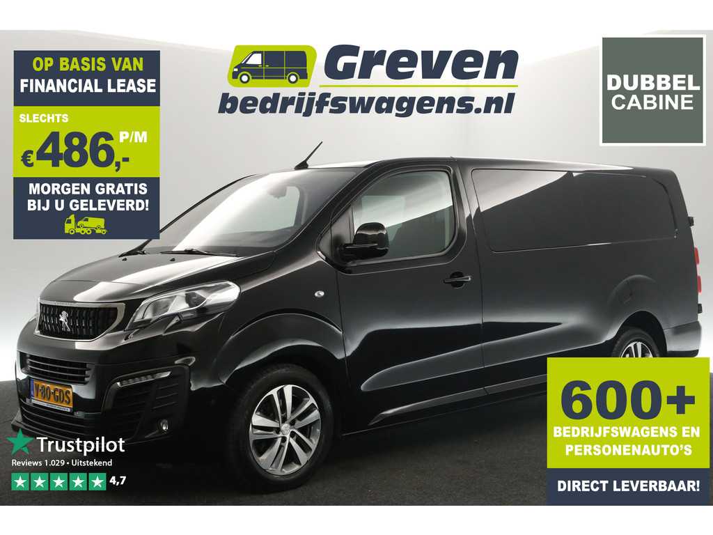 Peugeot 180PK Automaat Dubbele Cabine Airco Carplay Cruise Camera Navi PDC 5 Pers 17''LMV  LED