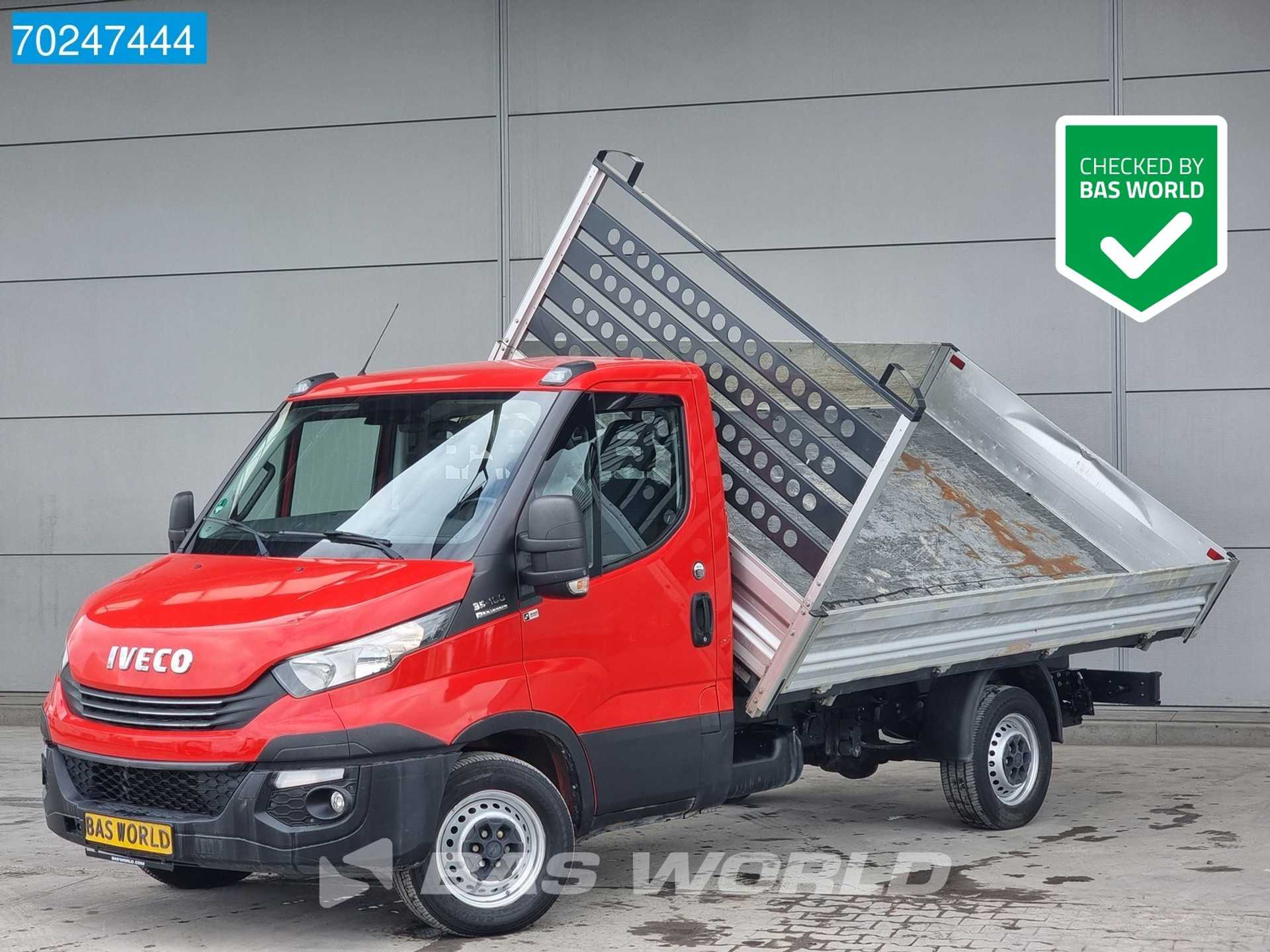 Iveco Daily 35S16 160PK Automaat 3 zijdige Kipper 3.5t trekhaak Euro6 Tipper Benne Kieper Airco Trekhaak Cruise control