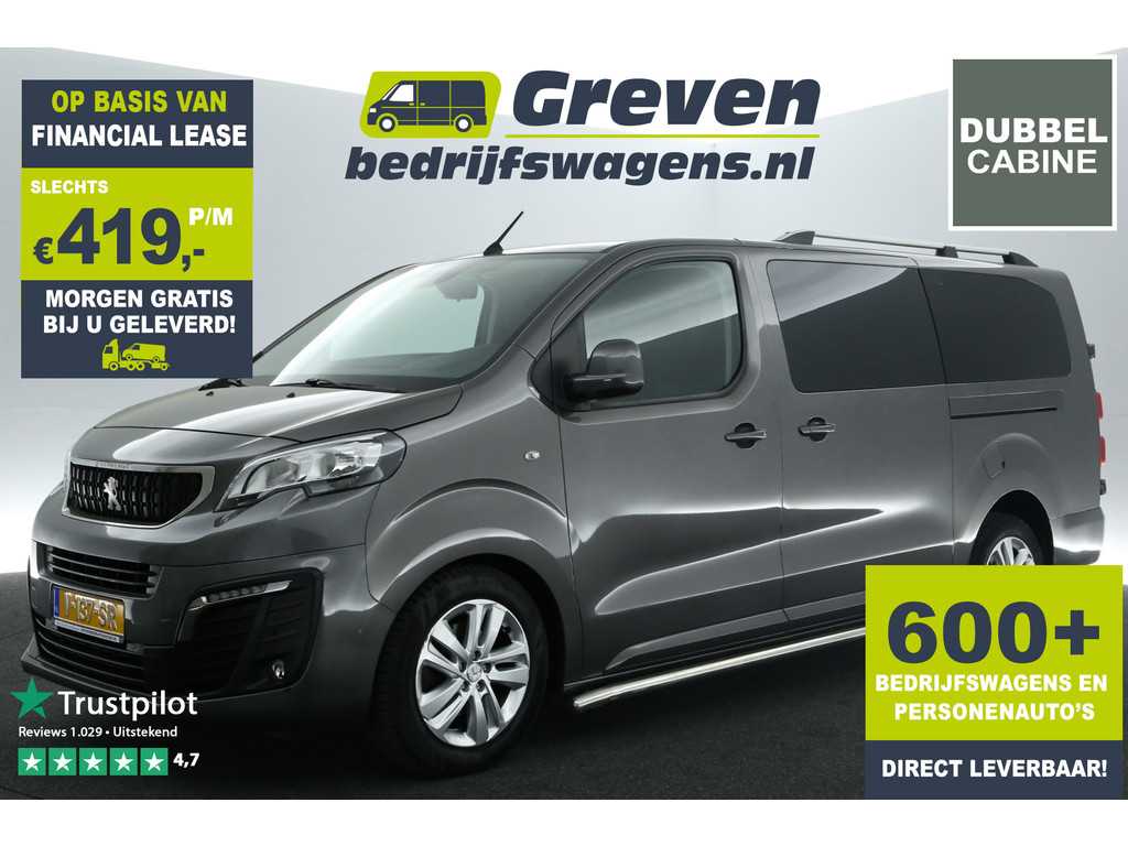 Peugeot 180PK Automaat DC Airco 2xSchuifdeur Carplay Camera Cruise Navi PDC 5 Pers 17"LMV