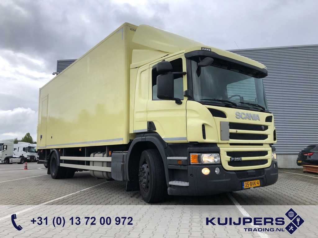 Scania P250 Euro 6 / 261 dkm / Box / Laadklep 3000 kg / APK 10-24