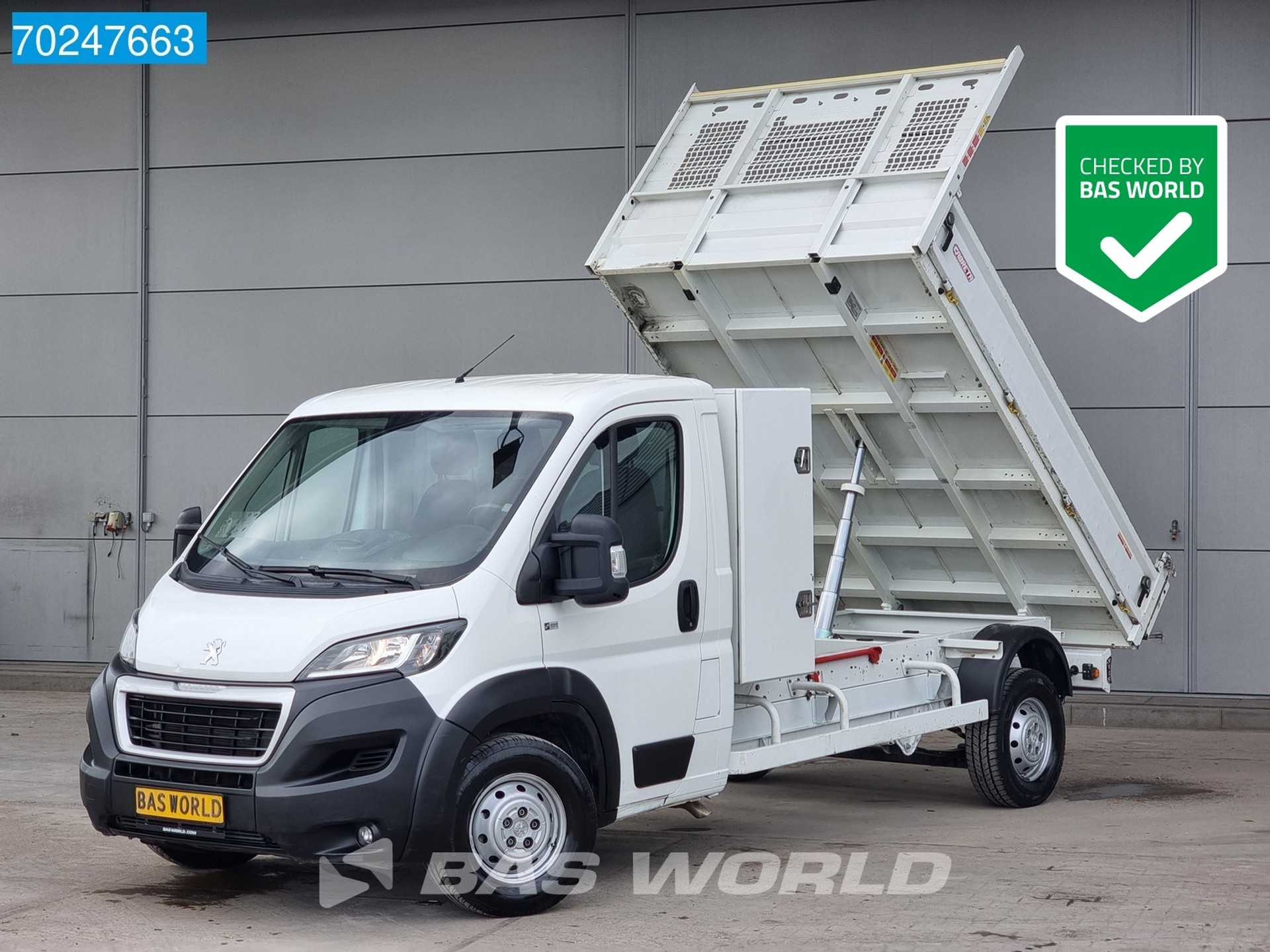 Peugeot Boxer 160pk Euro6 Kipper Tipper Trekhaak Airco Cruise Benne Kieper Airco Trekhaak Cruise control