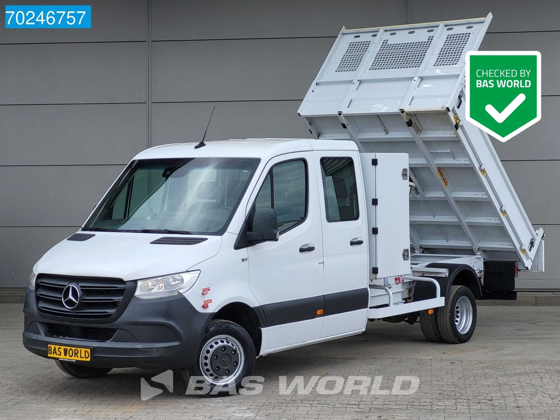 Mercedes-Benz Sprinter 514 CDI Kipper Dubbel Cabine 3500kg trekhaak Airco Cruise Tipper Benne Kieper Airco Dubbel cabine Trekhaak Cruise control