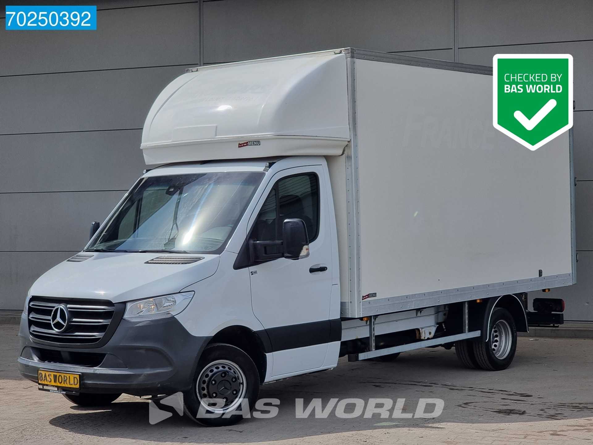 Mercedes-Benz Sprinter 514 CDI Euro6 Dubbellucht Bakwagen met achterdeuren Meubelbak Koffer Airco Cruise Gesloten Laadbak 21m3 Airco Cruise control