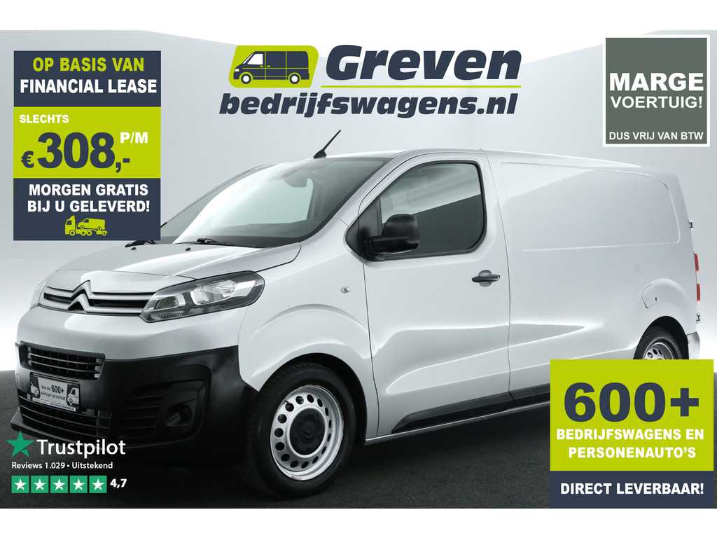 Citroën Jumpy 1.6 BlueHDI L2H1 Marge Airco Carplay PDC Cruisecontrol Navigatie Elektrpakket