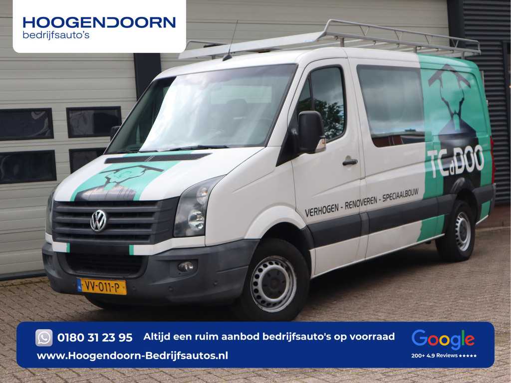 Volkswagen Crafter 2.0 TDI 164pk L2 Lang DC 6 Pers. - Trekhaak 2.8t KG - Cruise - Navi