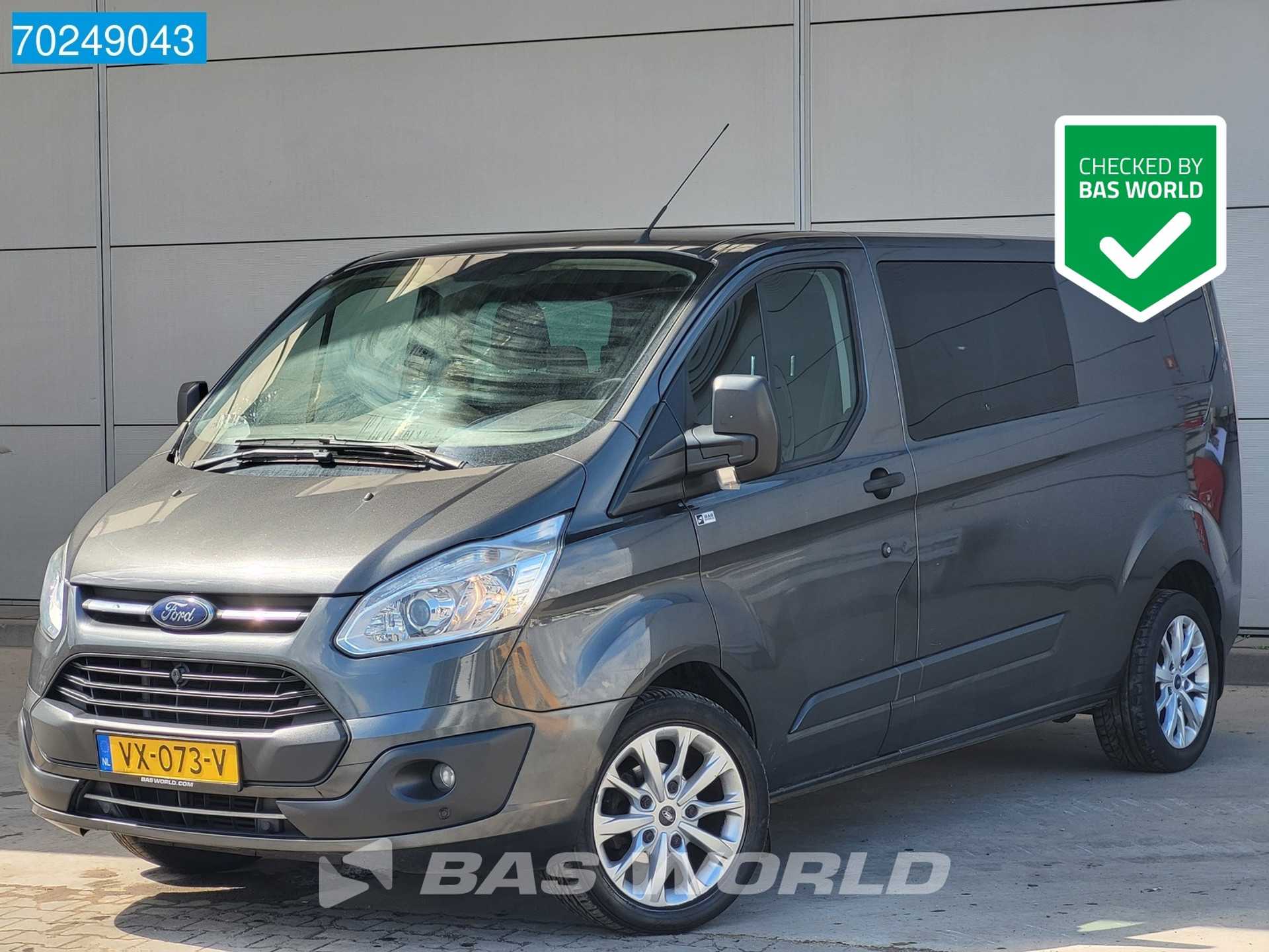 Ford Transit Custom 130PK Euro6 L2H1 Dubbel Cabine Arco Cruise Trekhaak Doka Mixto 4m3 Airco Dubbel cabine Trekhaak Cruise control