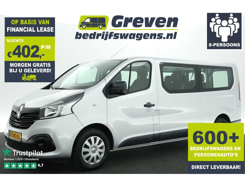 Renault Trafic Passenger 1.6 dCi L2H1 Marge | Incl. BPM | 8 Persoons Airco Cruise Navi PDC Elektrpakket