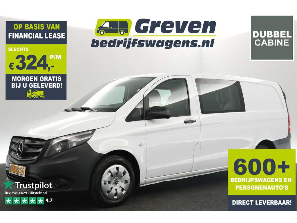Mercedes-Benz Vito 114 CDI Lang Dubbele Cabine Airco Cruise 6 Persoons Trekhaak