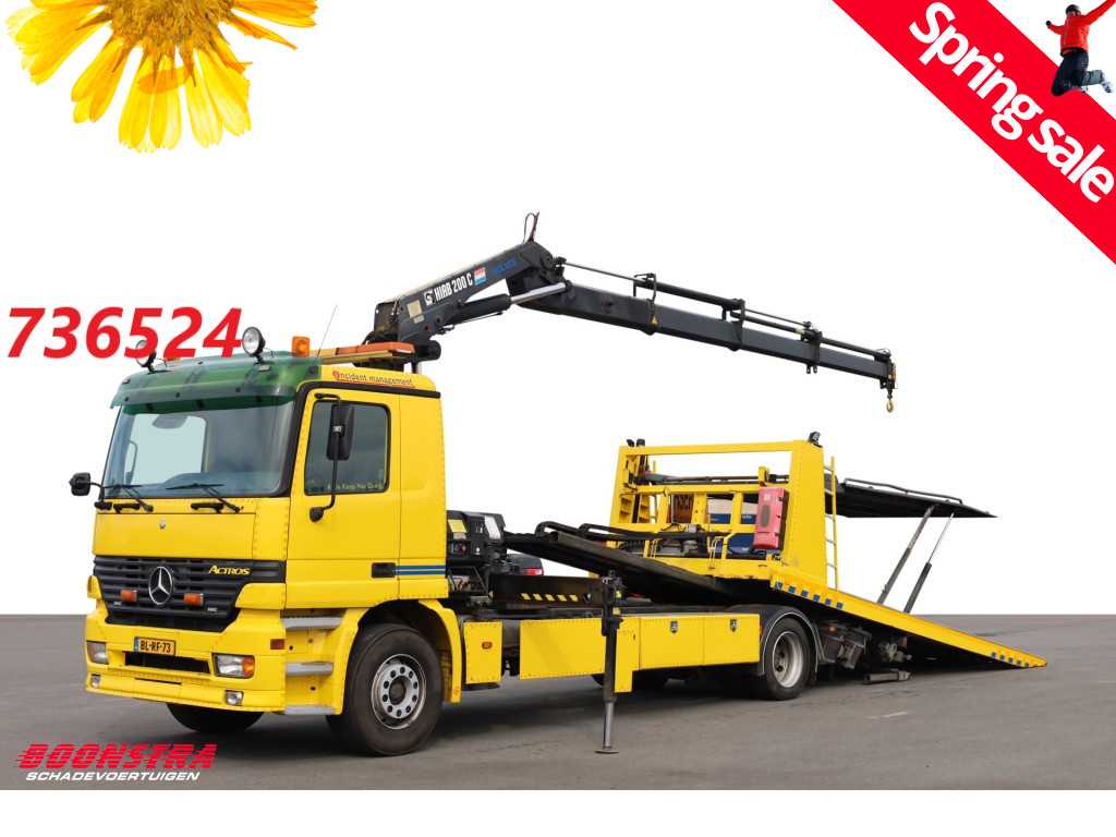 Mercedes-Benz Actros 2031 Doppelstock Hiab 200C-4 Kran Funk 2X Winde Hubbrille Airco