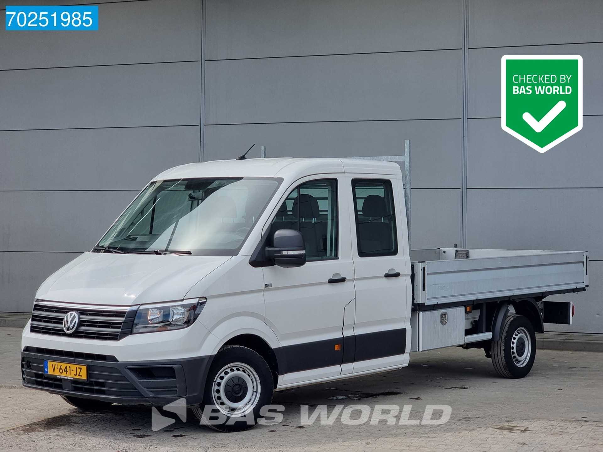 Volkswagen Crafter 140pk Open laadbak 350cm Dubbel Cabine Trekhaak Airco Cruise Pritsche Pickup Airco Dubbel cabine Trekhaak Cruise control