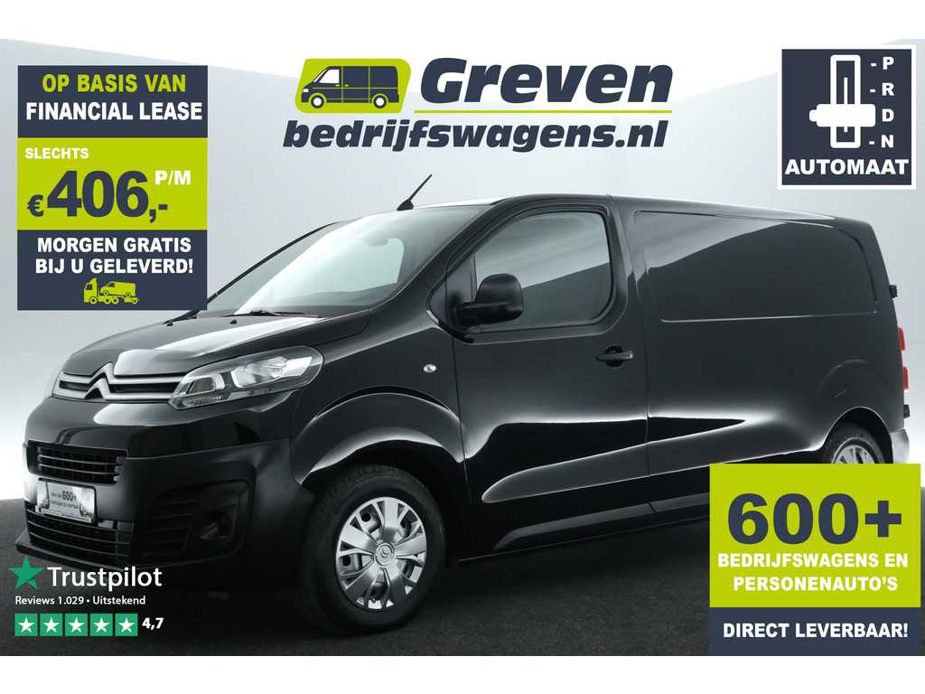 Citroën Jumpy 2.0 BlueHDI L2H1 Automaat Airco Camera Carplay Cruise Navigatie PDC 3 Persoons LED