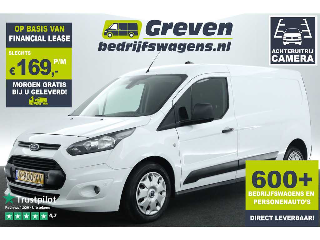 Ford Transit Connect 1.6 TDCI L2H1 3 Persoons Airco Camera Cruise PDC 3 Pers Elektrpakket Schuifdeur Trekhaak