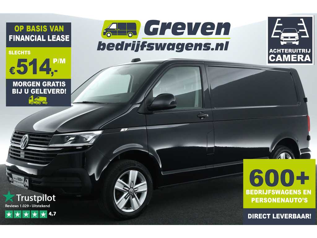 Volkswagen Transporter 2.0 TDI L1H1 150PK Automaat Airco Camera Cruise PDC LED 17"LMV 3 Persoons DSG Stoelverwarming