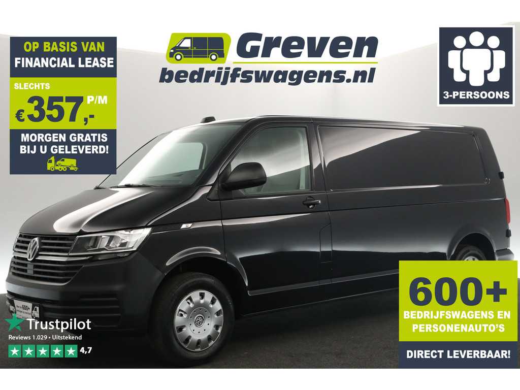 Volkswagen Transporter 2.0 TDI L2H1 Airco Carplay Camera Cruise Navi 3 Persoons Elektrpakket Trekhaak