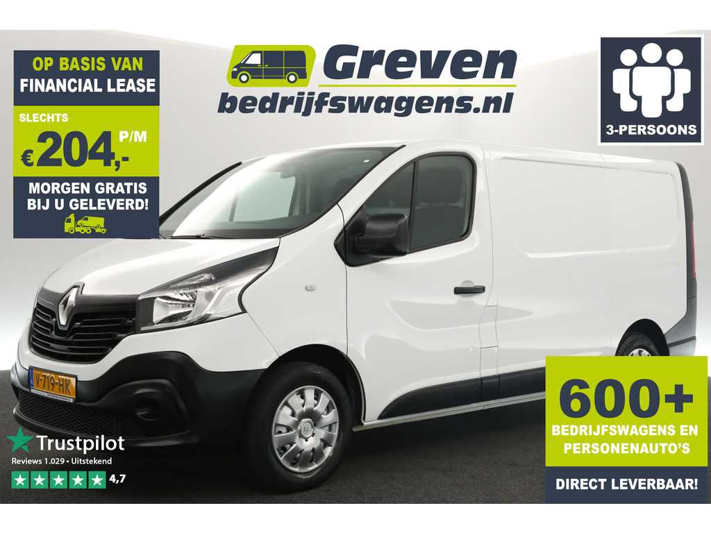 Renault Trafic 1.6 dCi T27 L1H1 Airco Cruise Parkeersensoren 3 Persoons Elektrpakket