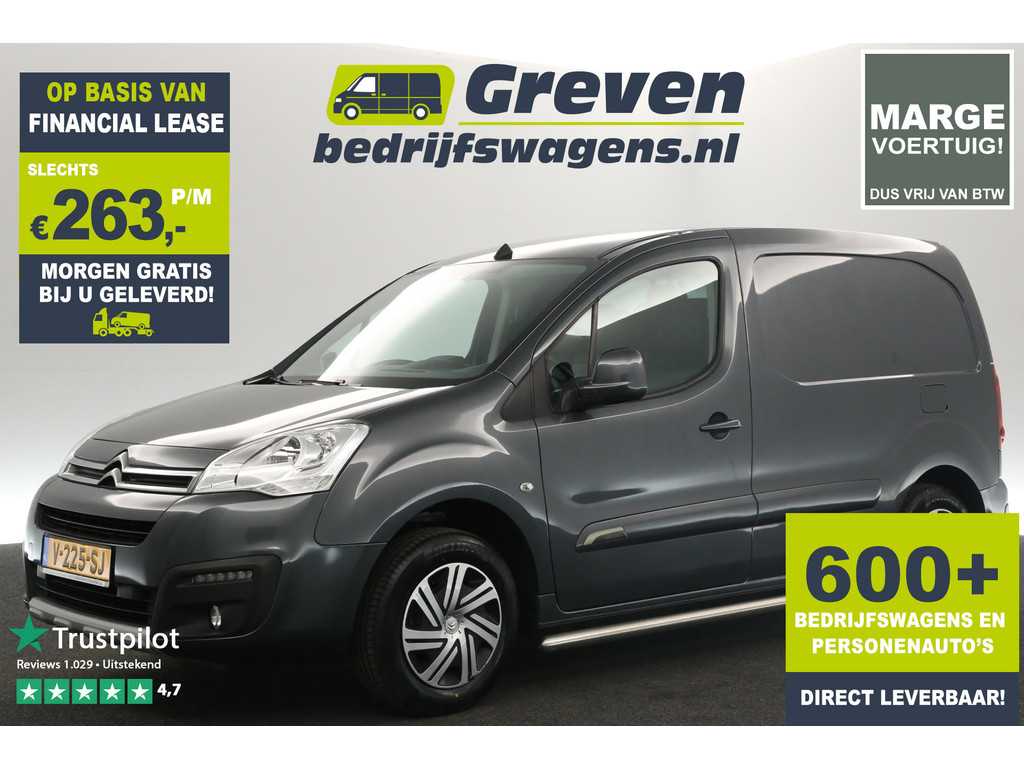 Citroën Berlingo 1.6 BlueHDI 75 L1H1 Marge Airco Cruise Carplay Navi PDC Elektrpakket Schuifdeur