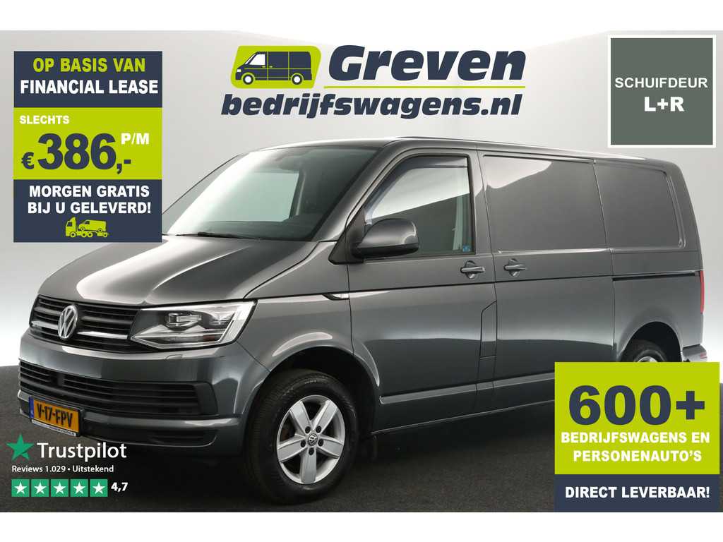 Volkswagen Transporter 2.0 TDI L1H1 150PK Automaat Airco 2xSchuifdeur Camera Cruise PDC DSG Navigatie LED 3 Persoons 16''LMV Trekhaak