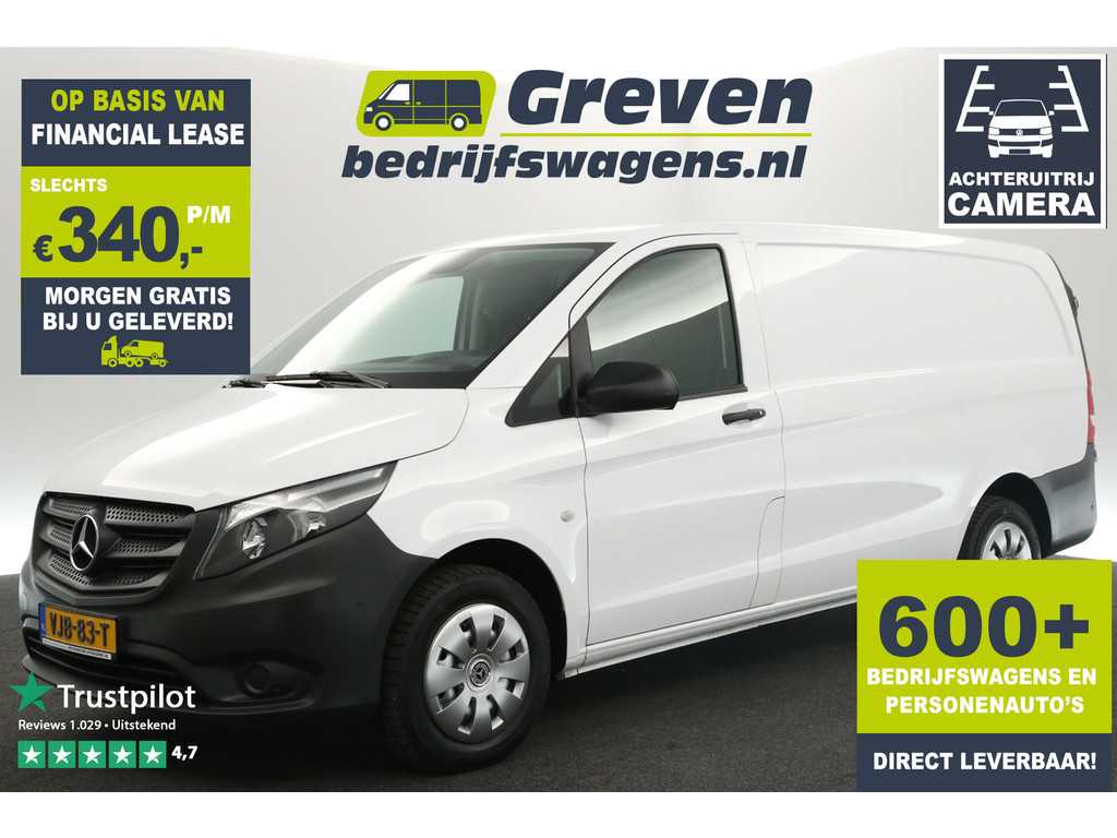 Mercedes-Benz Vito 116 CDI Lang 164PK Airco Camera Carplay Cruise Navi PDC Elektrpakket Trekhaak