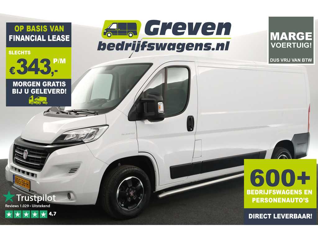 Fiat Ducato 30 2.3 MultiJet L2H1 Marge Airco Camera Cruise Navigatie 3 Persoons LED 15"LMV Trekhaak Sidebars