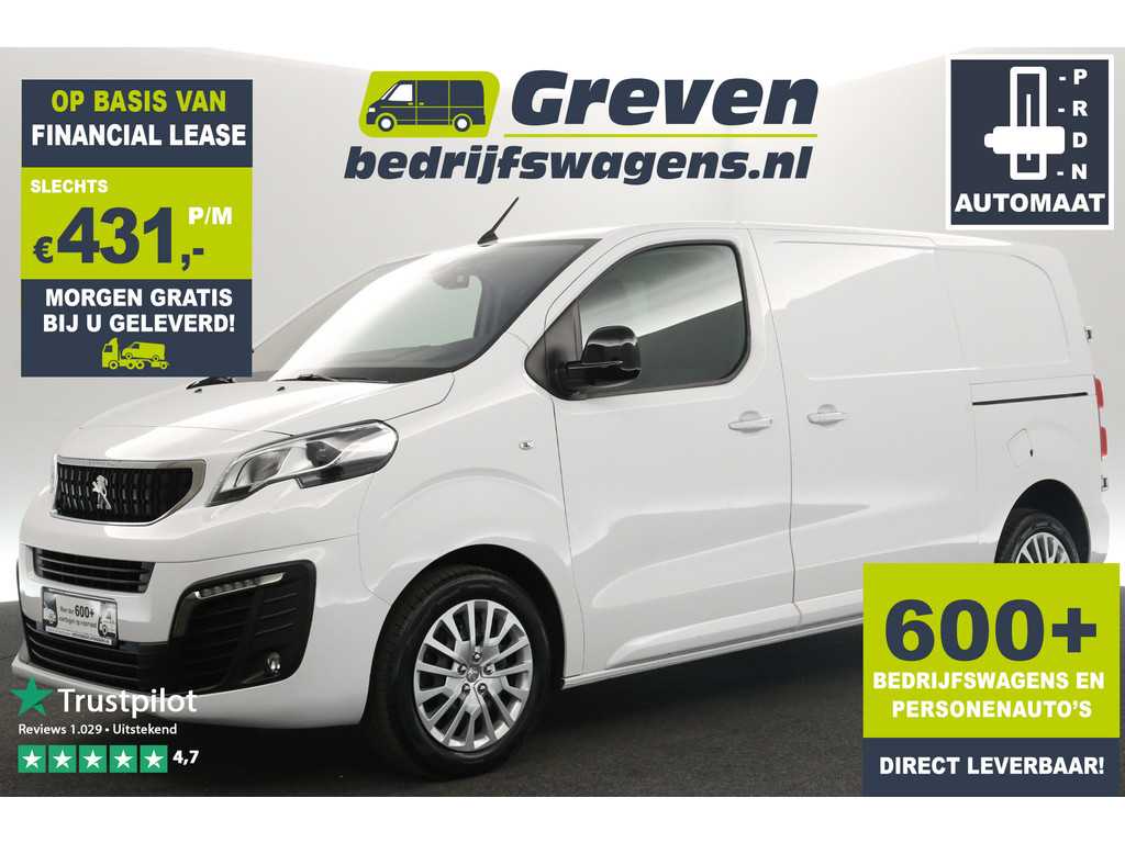 Peugeot Expert 2.0 BlueHDI L2H1 144PK Automaat 2xSchuifdeur 360Camera Airco Carplay LED Cruise PDC 3 Persoons