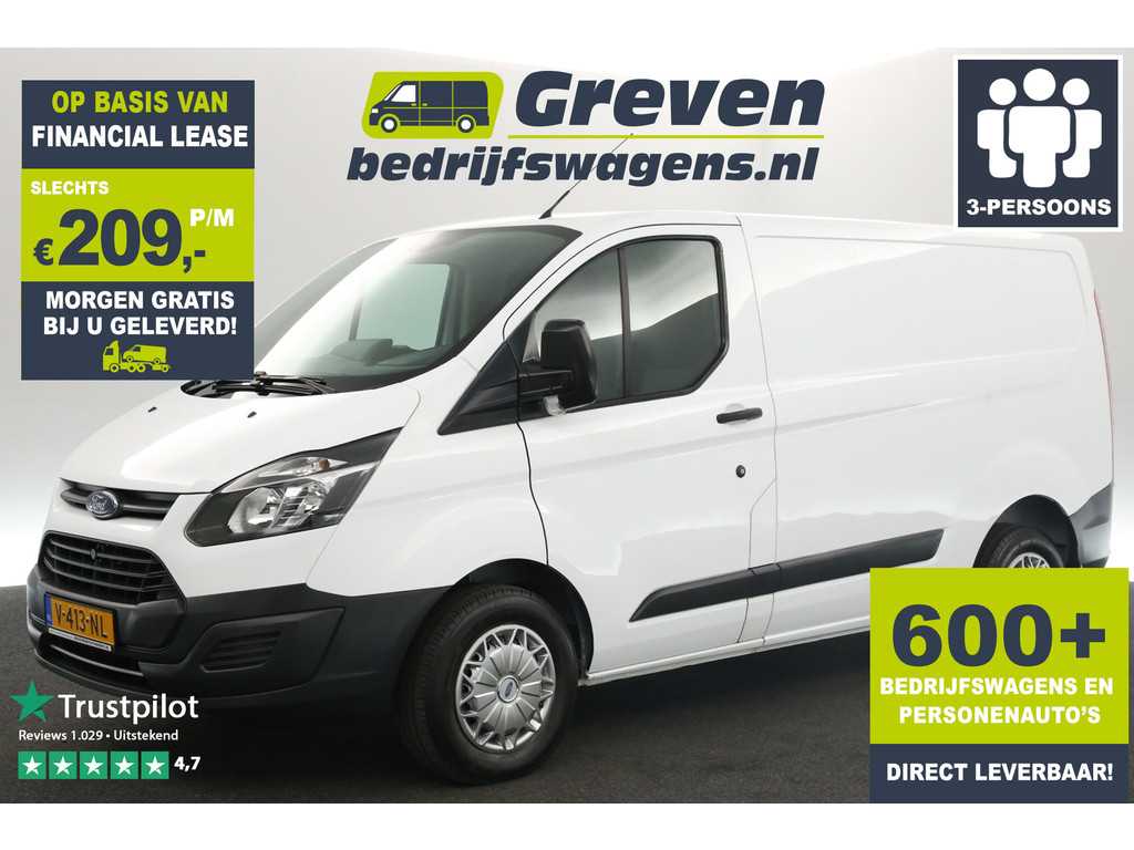 Ford Transit Custom 270 2.0 TDCI L1H1 Airco Bluetooth 3 Persoons Schuifdeur Trekhaak