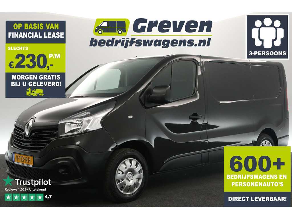 Renault Trafic 1.6 dCi T27 L1H1 Airco Cruisecontrol Parkeersensoren 3 Persoons Elektrpakket Trekhaak