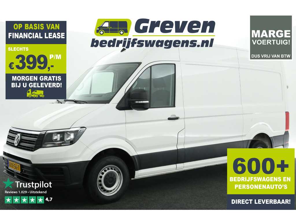 Volkswagen Crafter 35 2.0 TDI L3H3 Marge | 140PK Airco Cruise PDC 3 Persoons Elektrpakket Stoelverwarming