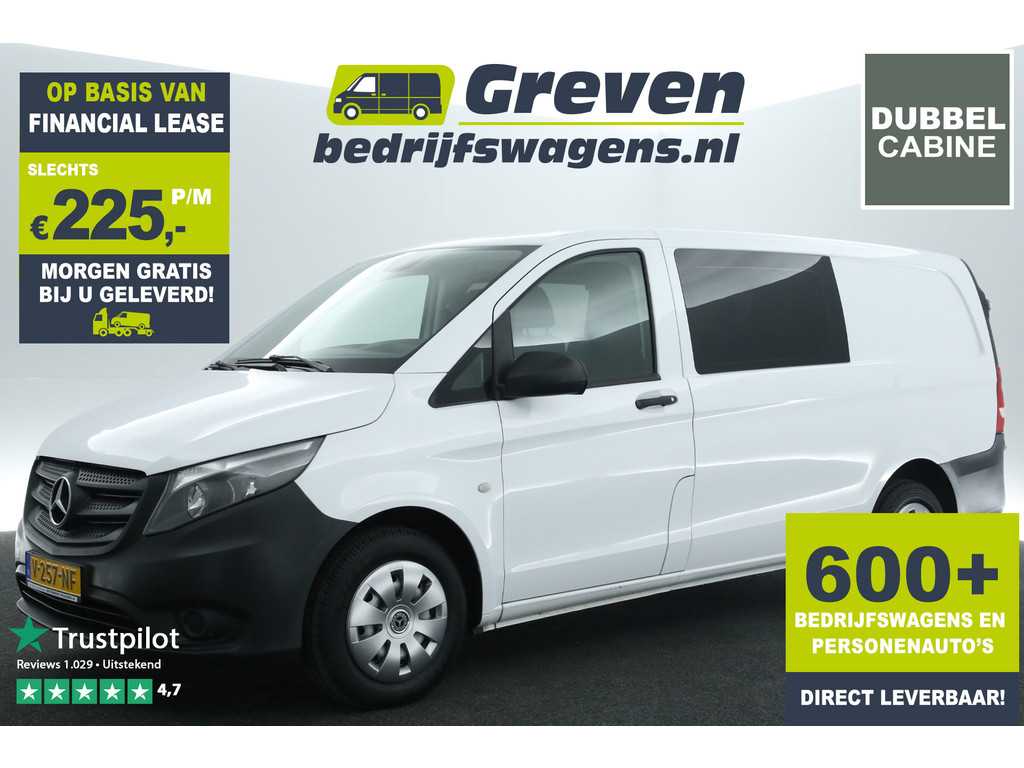 Mercedes-Benz Vito 111 CDI Lang Dubbele Cabine Airco Cruise 6 Persoons Elektrpakket