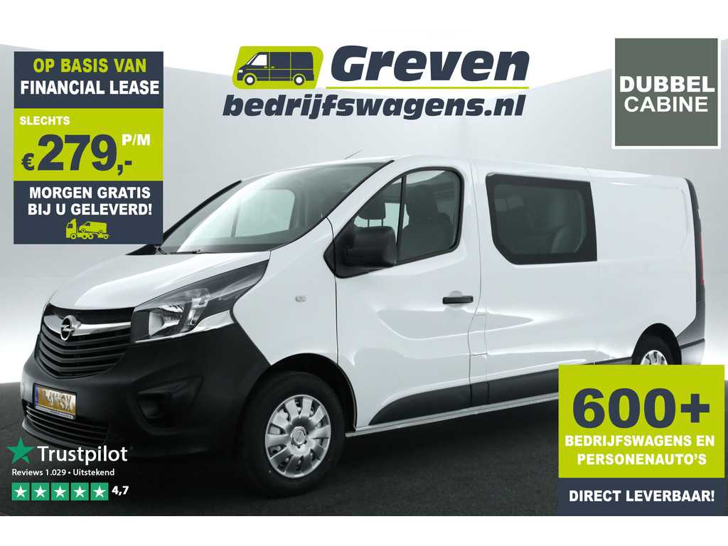 Opel Vivaro 1.6 CDTI L2H1 Dubbele Cabine Airco Cruise 6 Persoons Elektrpakket LED