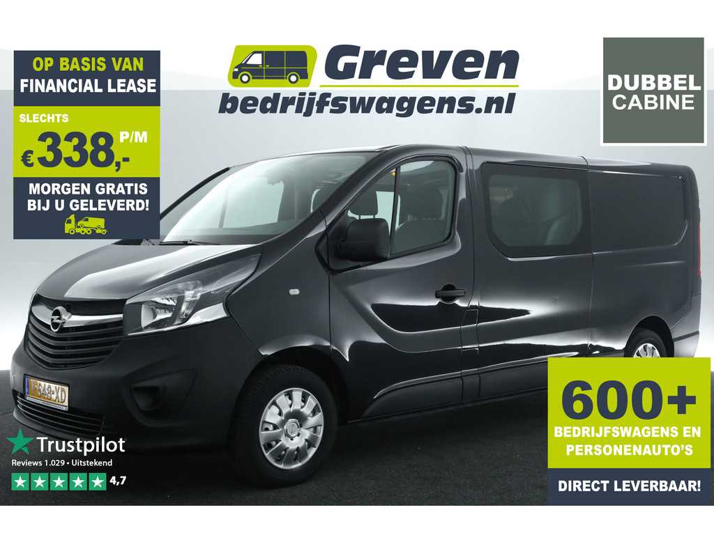 Opel Vivaro 1.6 CDTI L2H1 Dubbele Cabine Airco Cruise LED 6 Persoons Elektrpakket