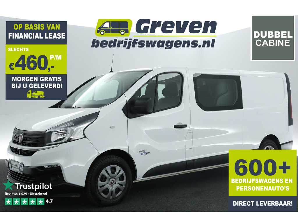 Fiat Talento 2.0 MultiJet L2H1 145PK Dubbele Cabine Automaat Airco Camera Cruise 6 Persoons PDC Elektrpakket