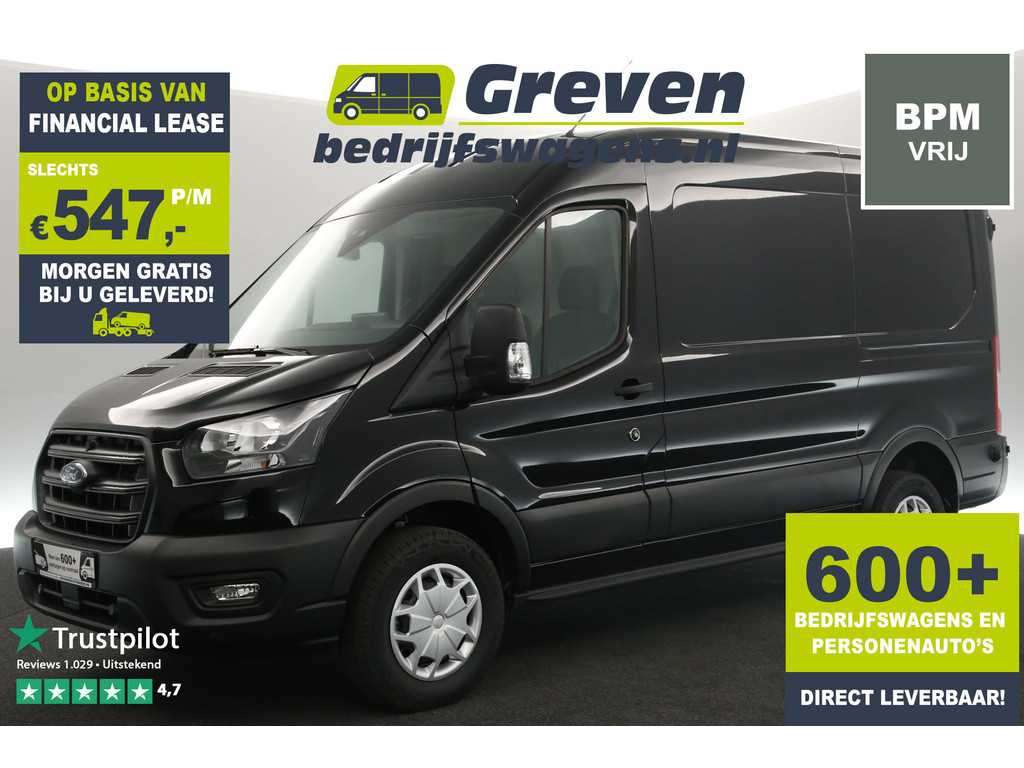 Ford Transit 2.0 EcoBlue L2H2 BPM Vrij | Airco Cruise Carplay Navigatie PDC 3 Persoons Trekhaak