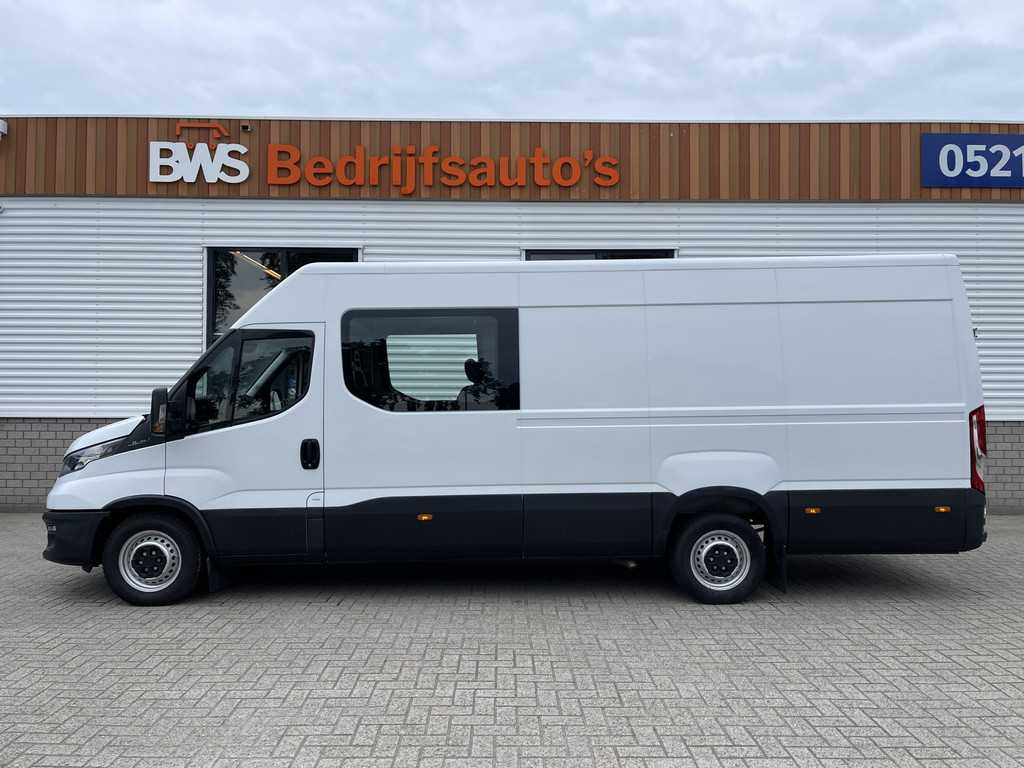 Iveco Daily 35S16V 2.3 410 L4H2 DC 6 persoons / vaste prijs rijklaar € 30.950 ex btw / lease vanaf € 554 / climate control / 270 graden achterdeuren / mag 3500 kg trekken !