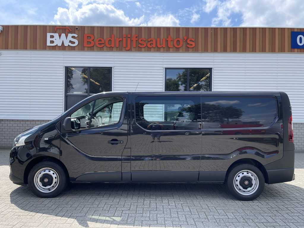 Fiat Talento 1.6 MJ 125pk EcoJet L2H1 DC 6 persoons / vaste prijs rijklaar € 20.950 ex btw / lease vanaf € 375 / zwart metallic / airco / cruise / navi / trekhaak / pdc achter / euro 6 diesel !