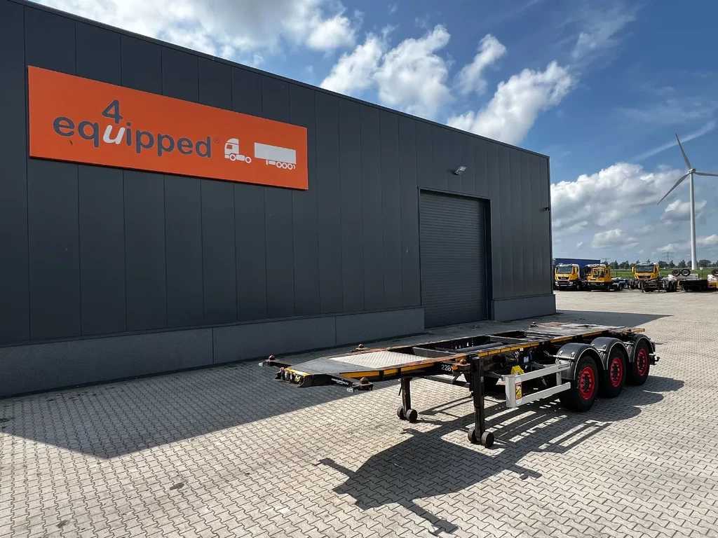 Burg 20FT ADR (EX/II, EX/III, FL, AT) Chassis, empty weight: 3.690kg, SAF INTRADISC, 2x Liftaxle, NL-chassis, APK: 09/2025