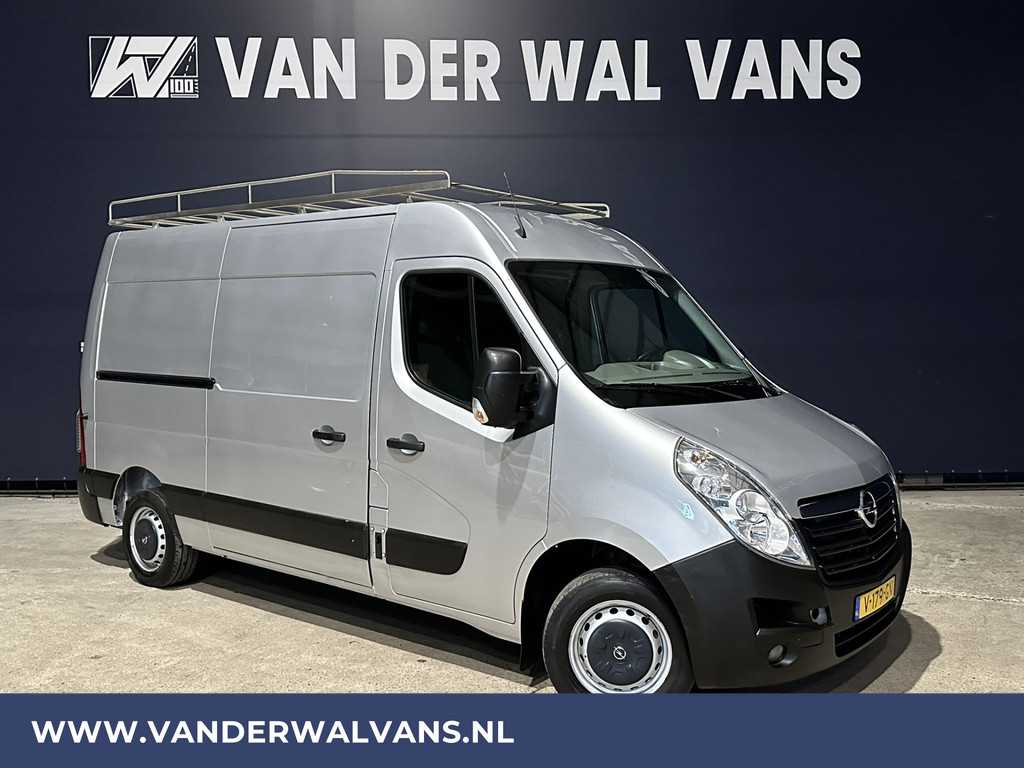 Opel Movano 2.3 CDTI 131pk L2H2 Euro6 Airco | Imperiaal | Navigatie | 2500kg Trekhaak | Cruisecontrol 270gr achterdeuren, Bijrijdersbank, Bluetooth-telefoonvoorbereiding