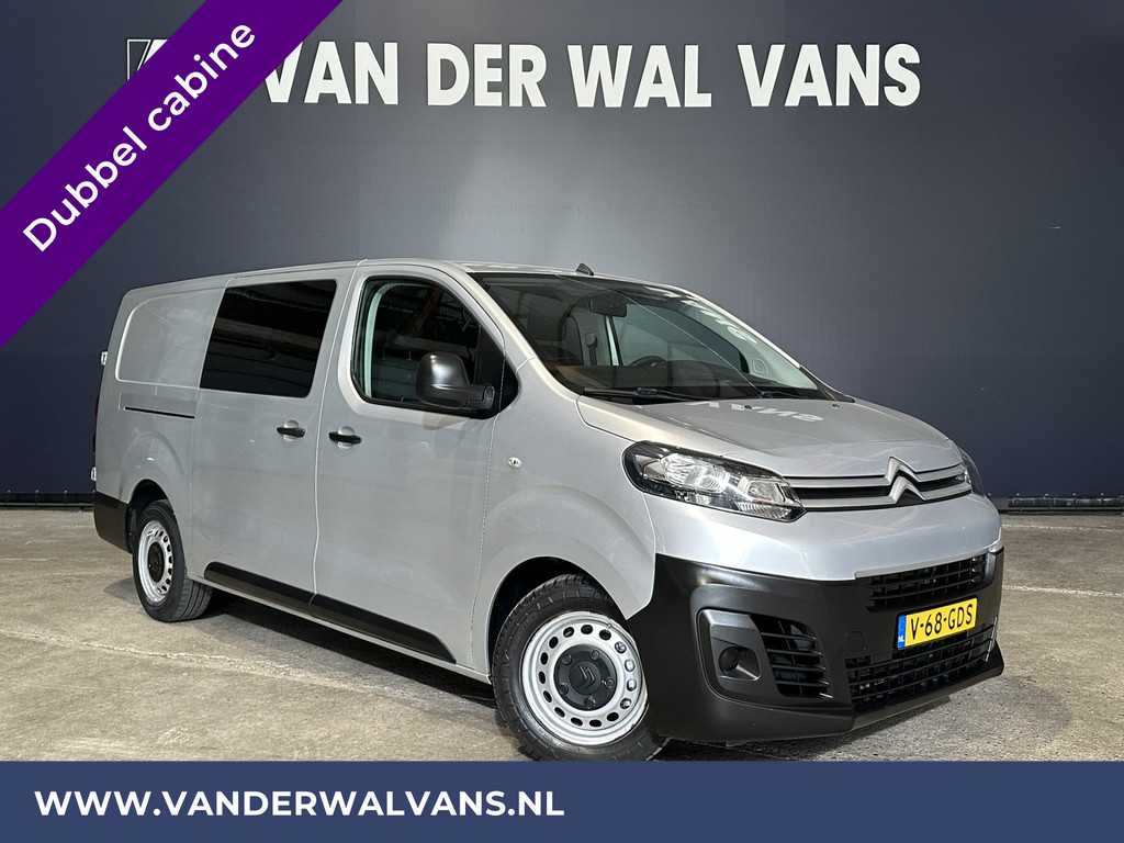 Citroën Jumpy 2.0 BlueHDI *MARGE, GEEN BTW* 122pk L3H1 XL Dubbel cabine Euro6 Airco | Navigatie cruisecontrol, parkeersensoren, 2500kg trekvermogen, apple car play, android