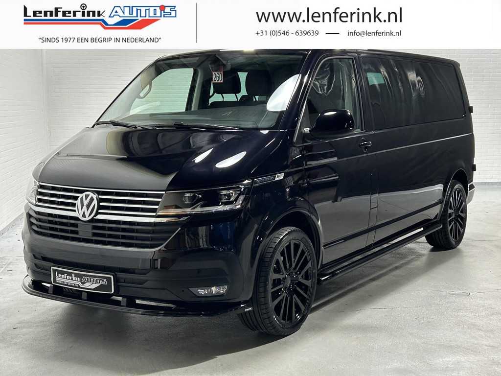 Volkswagen Transporter 2.0 TDI 150 pk Dubbel Cabine DSG Automaat Navi, Adapt. Cruise, 20" LMV, Spoiler V+A, LED Koplampen, 6-Zits